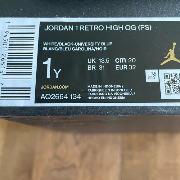 Jordan 1 retro high og (ps) - Picture 3 of 5